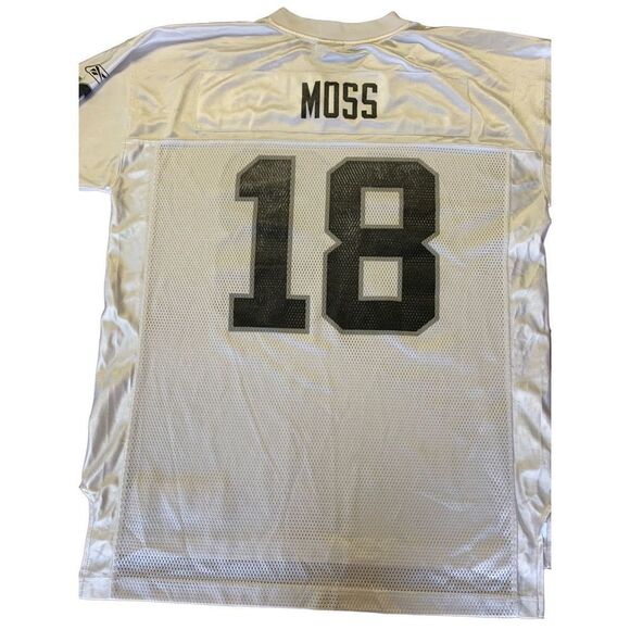 Reebok NFL Randy Moss 18 Raiders Jersey XL Football - Picture 2 of 9